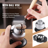 Microscopio multidireccional VEVOR con soporte de resorte, microscopio de joyería con aumento de 7X-45X, soporte para incrustaciones de microjoyas con luz LED de anillo USB integrada y tornillo de ban