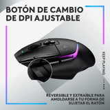 Logitech G G502 X PLUS LIGHTSPEED Ratón inalámbrico RGB para Gaming - Ratón óptico con interruptores híbridos LIGHTFORCE, LIGHTSYNC RGB, sensor HERO 25K, compatible con PC - macOS/Windows - Negro