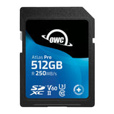 OWC Atlas Pro SDXC UHS-II V60 Tarjeta de Memoria, rentable y de máxima Calidad para los usos más habituales de Captura de Fotos y vídeos de hasta 4K - 512GB