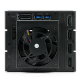 FANTEC Backplane BP-T3141 SAS I, II + SATA I, II y III para 4 discos duros de 3,5" y 2,5" en una bahía de 3 bahías de 5,25".