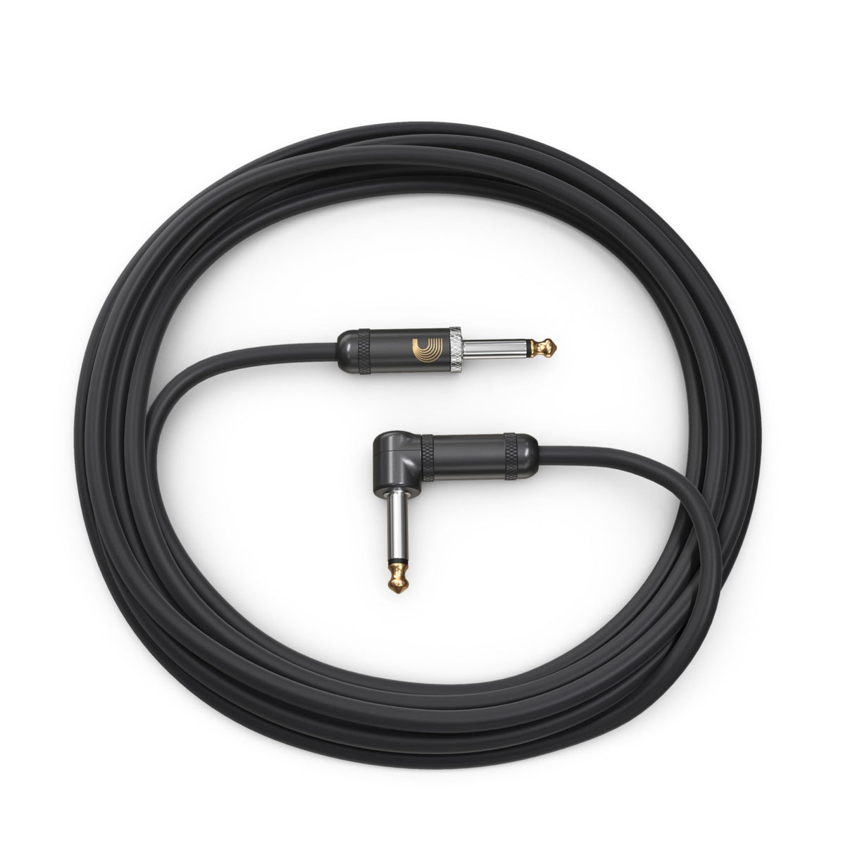 D'Addario Cable de guitarra – Cable de guitarra – 1/4 pulgadas macho a 1/4 pulgadas macho – American Stage Instrument Cable – recto a ángulo recto, 30 pies