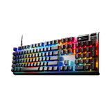 Steelseries Apex Pro Gen 3 Teclado Mecanico Gaming - HyperMagnetic Interruptores OmniPoint 3.0 - Accionamiento Ajustable - Rapid Trigger + Rapid Tap - Preajustes - Modo protección - USB-C - US QWERTY