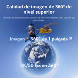 DJI Pack Estándar Osmo 360, cámara 360 con Imagen 360° de 1 Pulgada, Video 360° en 8K Nativo, Foto 360° de 120 MP, grabación 8K de 100 min, Sumergible, cámara de acción para Deportes, vlog