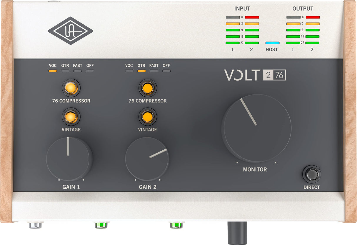 Universal Audio Volt 276 Interfaz de audio USB para grabación, podcasting y streaming con el software de audio esencial