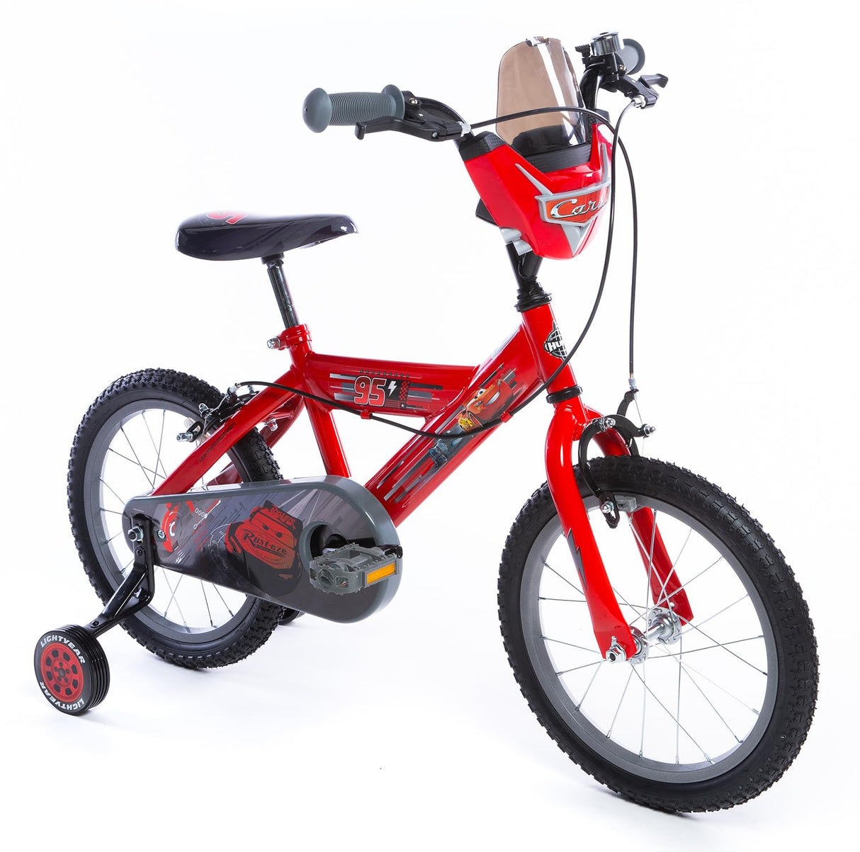 Huffy Bicicletta Pollici Bicicleta de 16 Pulgadas Disney Cars Luxury, Unisex-Baby, Rojo
