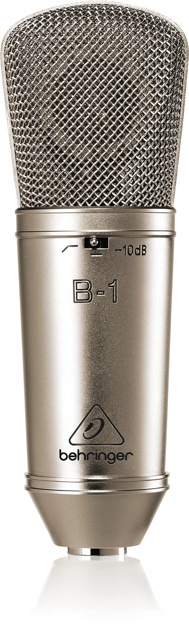 Behringer B-1 Micrófono de Condensador de Estudio de Diafragma Grande con Pulverizador de Oro