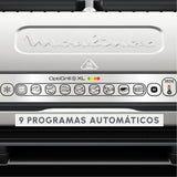 Moulinex Optigrill+ XL, parrilla eléctrica de interior, ideal para cocinar carne, pescado y verduras, indicador de cocción y 9 programas automáticos, placas antiadherentes, GI722D