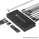 Sonnet Echo 20 Thunderbolt 4 SuperDock – Estación de Acoplamiento con 3 Thunderbolt 4, HDMI 2.1, 8 USB 10Gbps, Ethernet 2.5Gb, SSD NVMe, SD UHS-II, Carga 100W – Compatible con Mac, PC, iPad