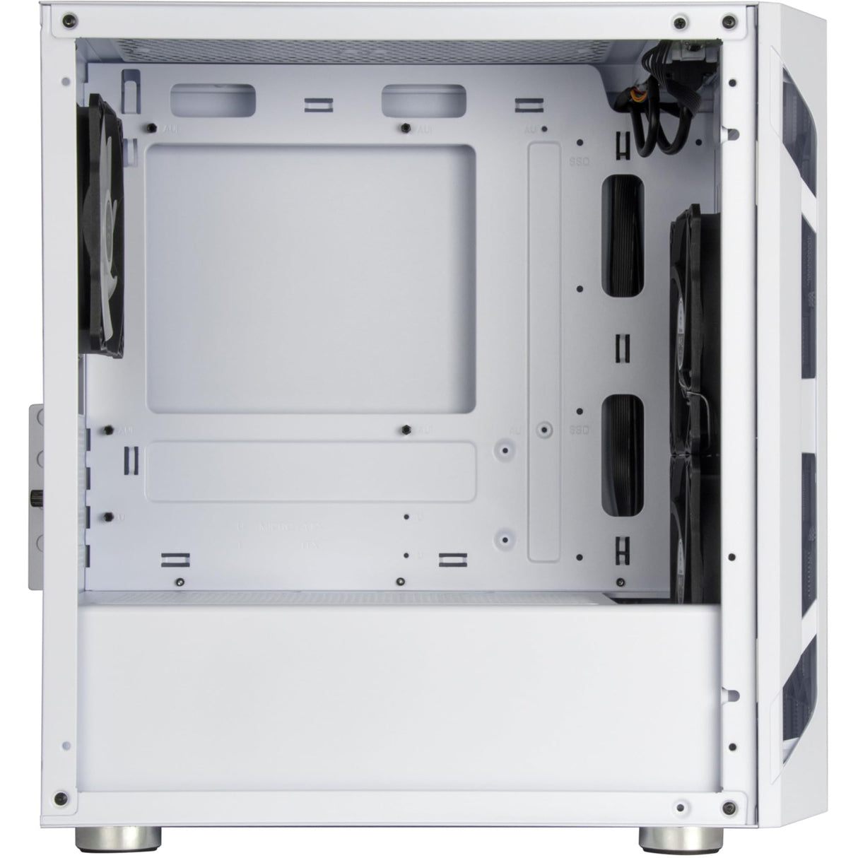 Silverstone Fara H1M Pro, Blanco, Chasis Gaming Micro-ATX Elegante y Diferente con iluminación ARGB, SST-FAH1MW-PRO