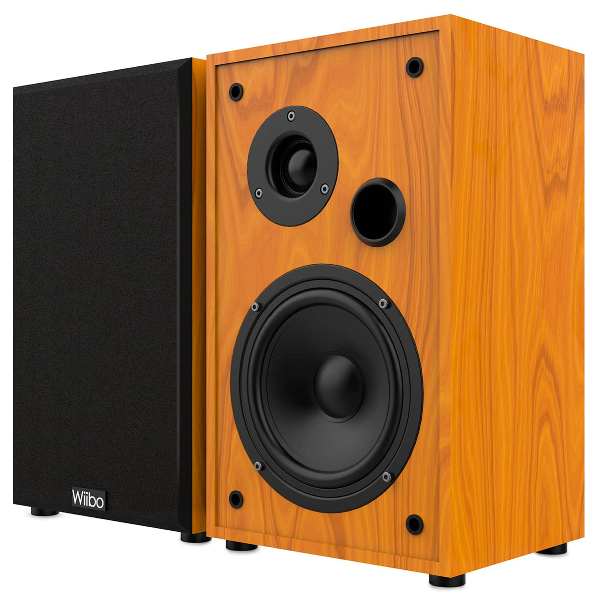 Wiibo String 15 Nogal Altavoces HiFi Estanteria 100w Pareja