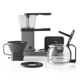 Trebs Filter Coffee Machine 24110 - Coffee Machine with Direct Brewing System - 10 Cups at 1 L Capacity - Automatic Shut-Off - Drip Stop - Aluminium Design - Aluminium/Black