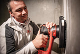Flex Lijadora de pared y techo con sistema de cabezal intercambiable, selección de velocidad continua, 600 W, longitud del cable 4 m, jirafa 504122
