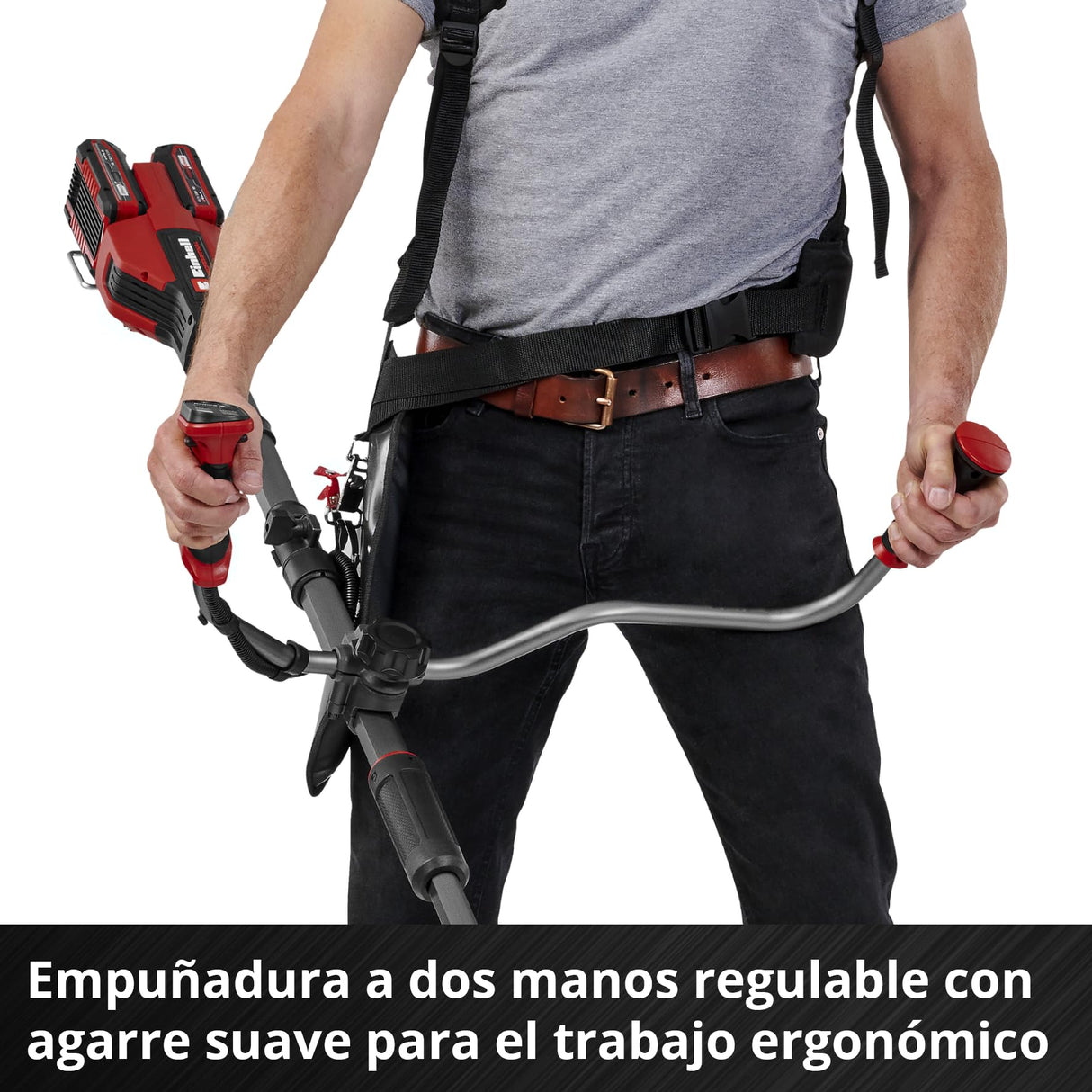 Desbrozadora con batería GP-BC 36/430 Li BL-Solo Einhell Professional Power X-Change (36 V, Brushless, ancho corte 43 cm, doble hilo con mec. de inclinación autom., cuchilla de 3 dientes, sin batería)