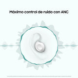 Samsung Galaxy Buds FE + Cargador - Auriculares Inalámbricos, Cancelación de Ruido Activa, Ajuste Cómodo, 3 Micrófonos, Control Táctil, Bajos Graves, Gris (Versión Española)