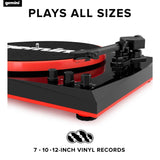 Gemini TT-900 Red | Tocadiscos con Sistema de Sonido – Bluetooth – Sistema Completo