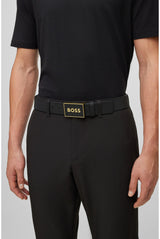 BOSS Icon-S1_sz40 Cinturón, Black2, 110 cm para Hombre