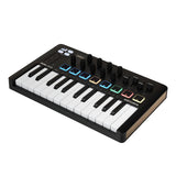 Arturia - MiniLab 3 - Controlador MIDI Universal para Producción Musical, con Paquete de Software Todo en Uno - 25 Teclas, 8 Pads Multicolor - Negro