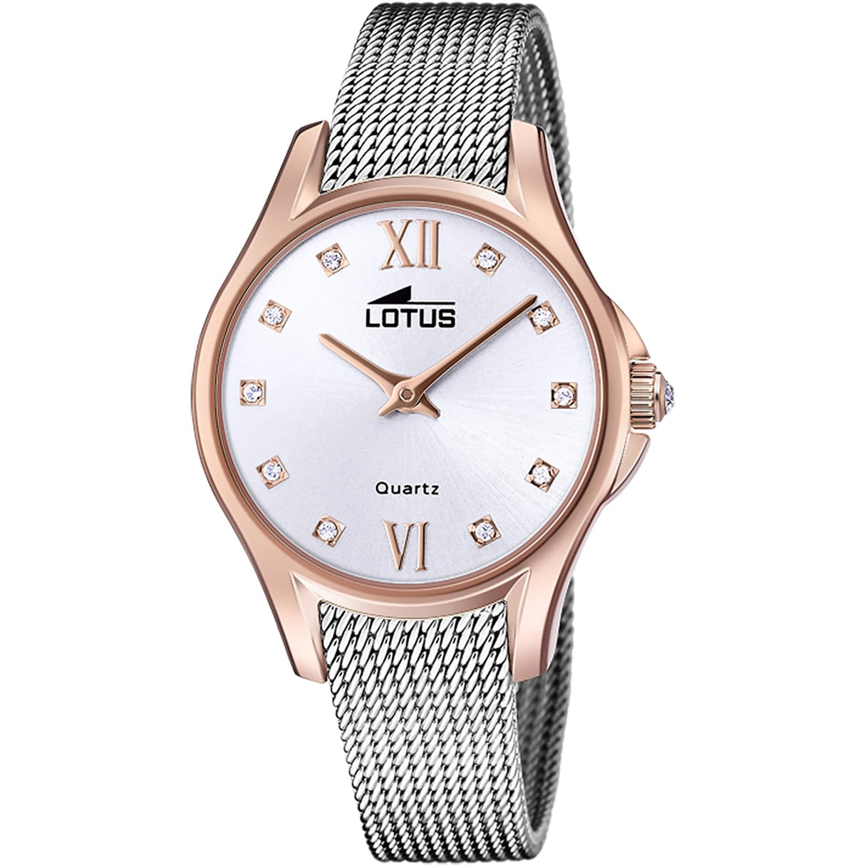 LOTUS Reloj Mujer 18824/1 Bliss Caja de Acero Inoxidable 316l Rosa Correa de Acero Inoxidable 316l Plateado