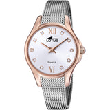 LOTUS Reloj Mujer 18824/1 Bliss Caja de Acero Inoxidable 316l Rosa Correa de Acero Inoxidable 316l Plateado