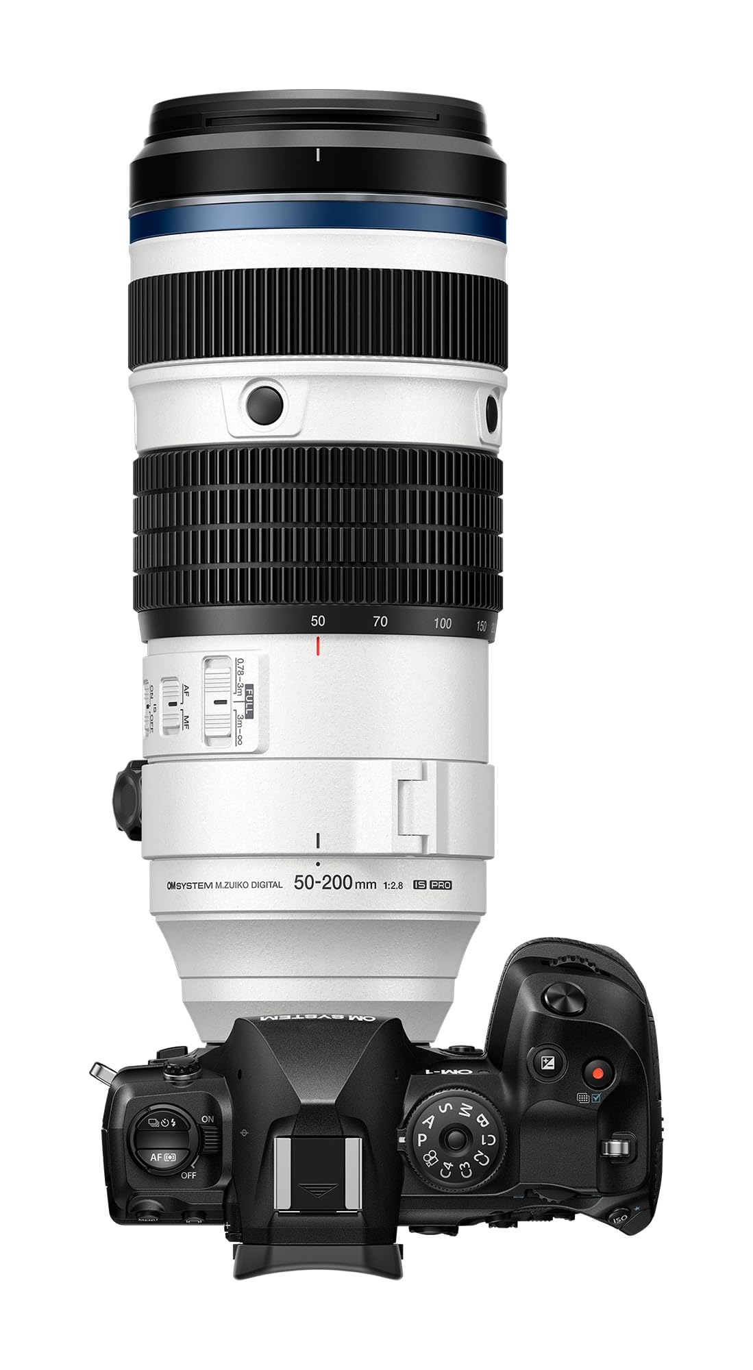 Teleobjetivo Zoom OM SYSTEM M.Zuiko Digital ED 50–200mm F2.8 IS Pro – Compatible con cámaras Micro Four Thirds de Olympus y Panasonic