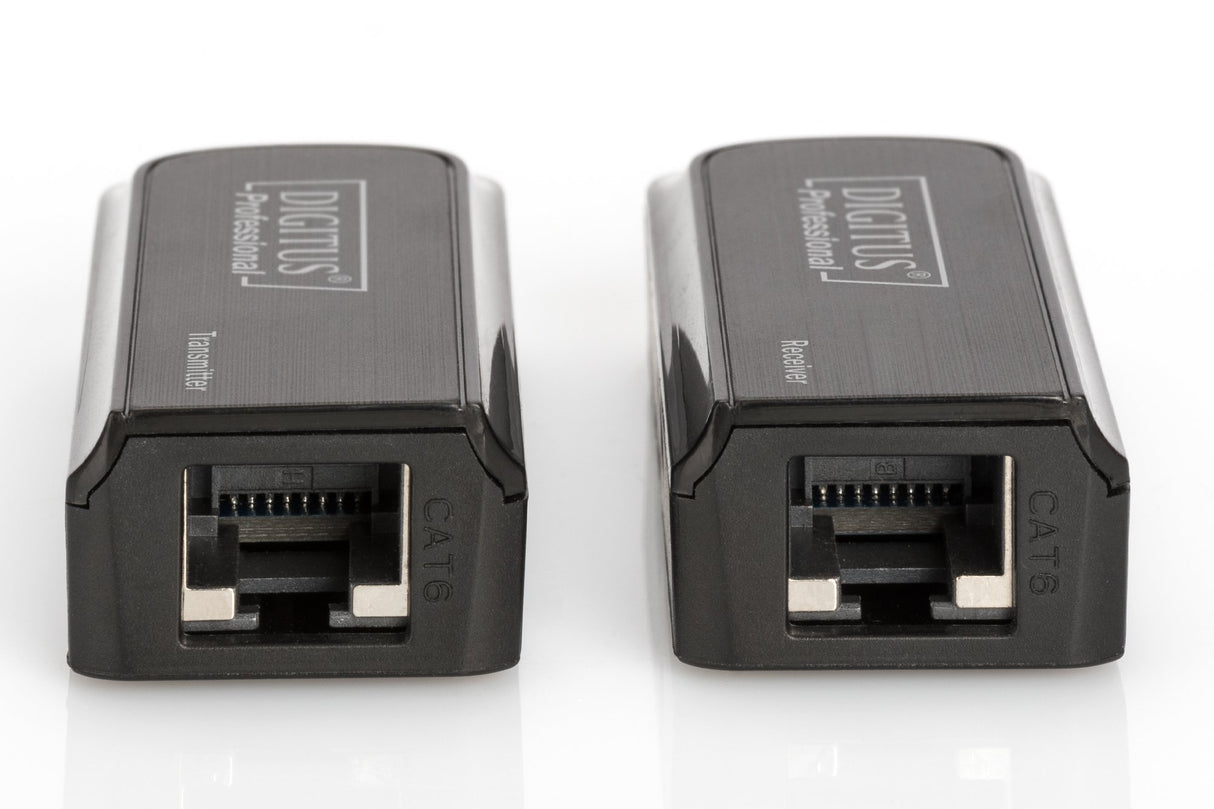 DIGITUS DS-55203 Extensor HDMI - Full HD 1080p 60 Hz - 50 m mediante cable LAN - Set: Transmisor y Receptor - HDCP 1.2a, Audio LPCM