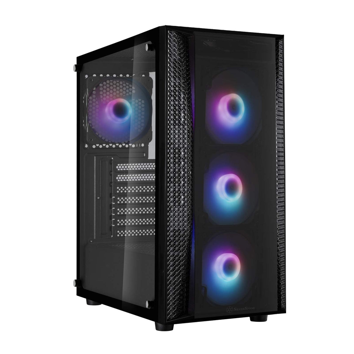 SilverStone Technology Fara B1 Pro, chasis Torre Mediano ATX de Cristal Templado, Negro, SST-FAB1B-PRO