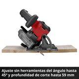 Einhell Professional Sierra circular de mano con batería TP-CS 18/165 Li BL-Solo Power X-Change (18 V, sin escobillas, Ø 165 mm, ajuste de ángulo de corte sin herramientas, sin batería)