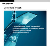 Houzer Contempo - Fregadero de acero inoxidable para fregadero, CTB-2385