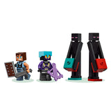 LEGO Minecraft 2 en 1 La Torre del Enderman - Juguete Modular Convertible en 2 Fortalezas - Figuras de Endermans, Endermitas y Portal de Inframundo - Regalo Gamer para Niños y Niñas de 9+ Años 21279