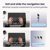 Contour Design SliderMouse Pro Ratón ergonómico Oficina para Reducir la tensión en muñeca, Hombro y el antebrazo, Diseñado para la productividad Plug & Play PC Escritorio Mac - Inalámbrico - Avanzado