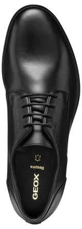Geox U REZZONICO C, Oxford Hombre, Black, 41.5 EU