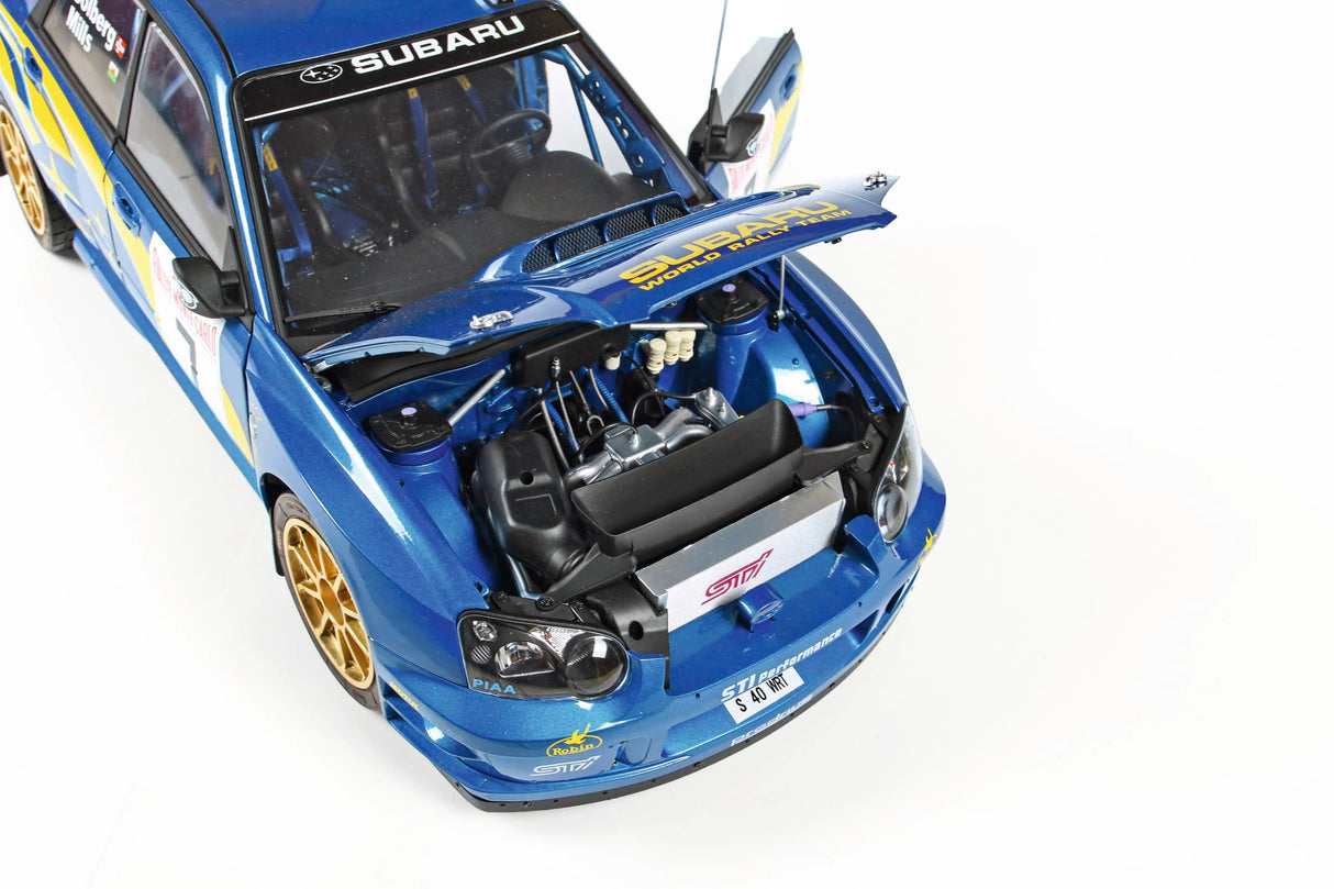 IXO Collections 1:8 IXO Subaru Impreza Rally MC 2003 – Construcción de Modelos, construcción de pie, Kit de construcción, maqueta, función de luz, Kit de construcción