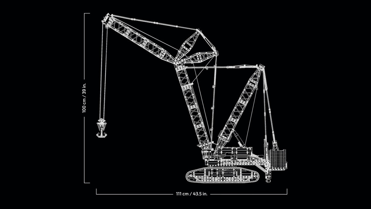 LEGO 42146 Technic Set Grúa sobre Oruga Liebherr LR 13000, Construye el Vehículo teledirigido definitivo con Control+ App, Sistema de Cabestrante y Brazo Extensible, Gran Set de Maqueta para Adultos
