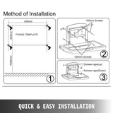 VEVOR Cambiador Bebe Pared Cambiador Bebe Plegable Pared 33,5x22,4x18,5" Cambiadores de Pared Cambiador de Pañales de Pared Horizontal Gris Cambiador de Pared HDPE, para Baños Públicos o Privados