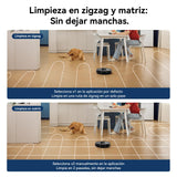Proscenic Q8 Robot Aspirador y Fregasuelos 4500Pa Potente, Aspirador Robot 2 en 1, 200Min Autonomía, Navegación LiDAR Mapeo Preciso, Ideal para Mascotas, Control por Alexa, Google Home, Siri, IFTTT