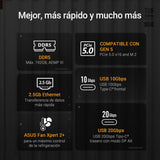 ASUS TUF Gaming B860M-PLUS, Placa Base Intel mATX, 12+1+2+1 etapas de alimentación DrMOS 80A, DDR5, PCIe 5.0, 3 Ranuras M.2, Realtek 2.5Gb Ethernet, DisplayPort, HDMI, USB 20Gbps Tipo-C
