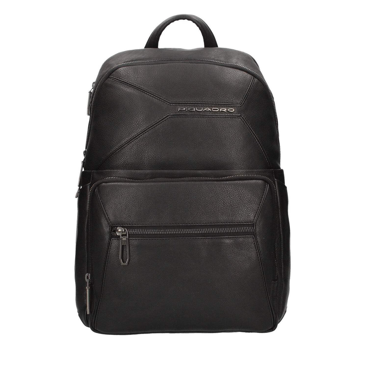 PIQUADRO Rhino Mochila Cuero 39 cm Compartimento para portátil, Negro, Talla única, Diseño moderno.