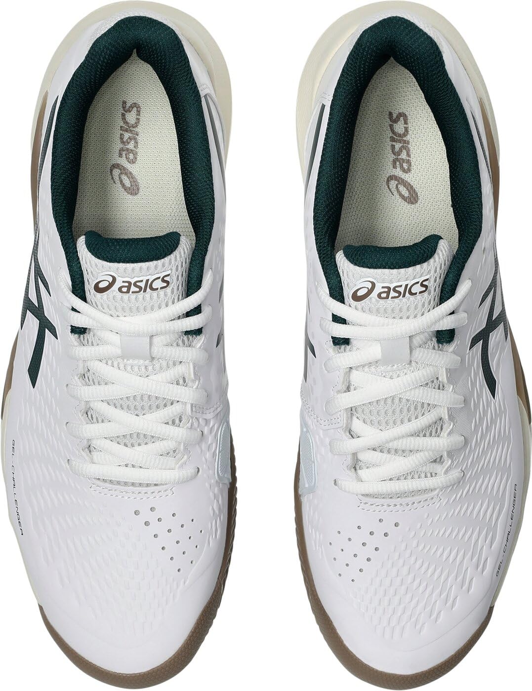 ASICS Gel-Challenger 14 Clay, Sneaker Hombre, Blanco/Verde SAJÓN, 40 EU