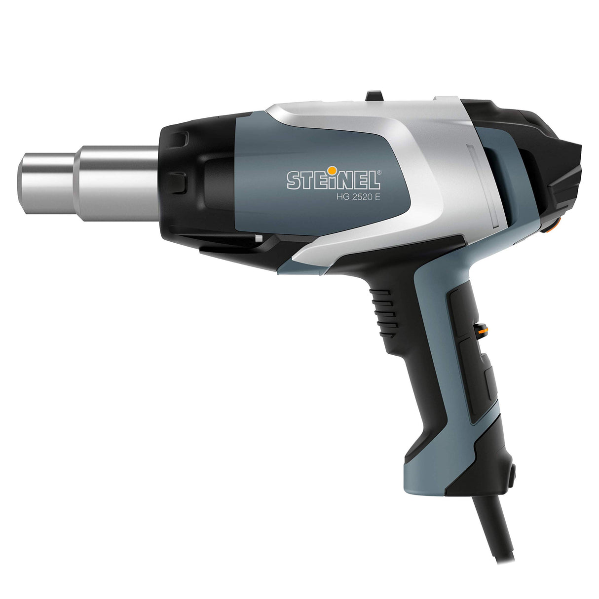Steinel Pistola de Aire Caliente Hg 2520 E en Maletín, Pistola de Aire Caliente Profesional, Cable de 3 m, Pantalla LCD, 700°C, 500 l/min, 2300 W