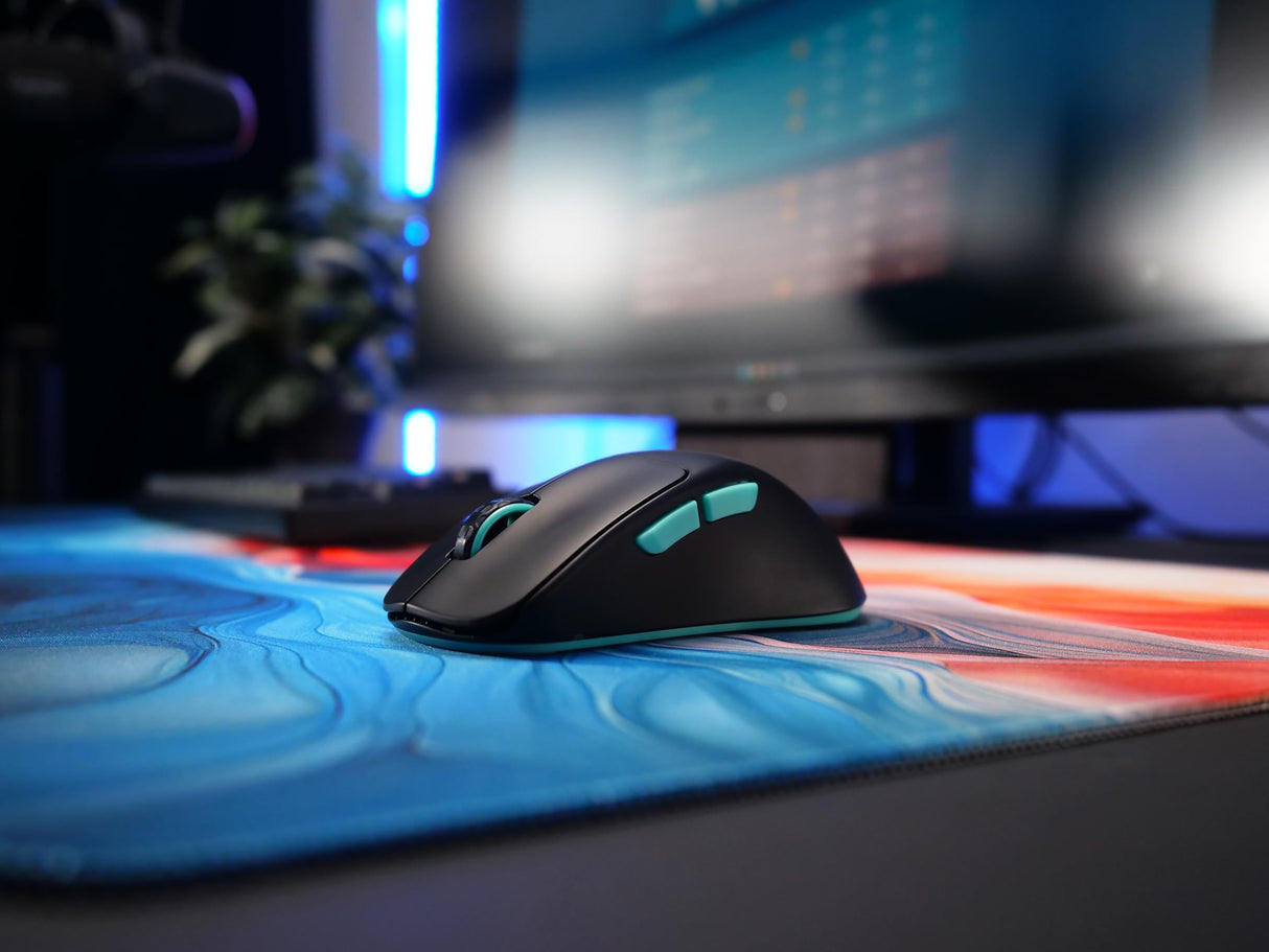 CHERRY XTRFY M64 WIRELESS, Ratón Inalámbrico Ultraligero de Gaming, 2.4 GHz RF, Optimizado para eSports, Forma Ergonómica con Parte Frontal Extra Baja, Negro