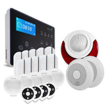 Atlantic'S NEOS Kit 8 - Pack de Alarma inalámbrica NEOS - Transmisión de alertas en línea Fija o móvil, tolerancia a Animales domésticos - Sirena integrada 105 dB