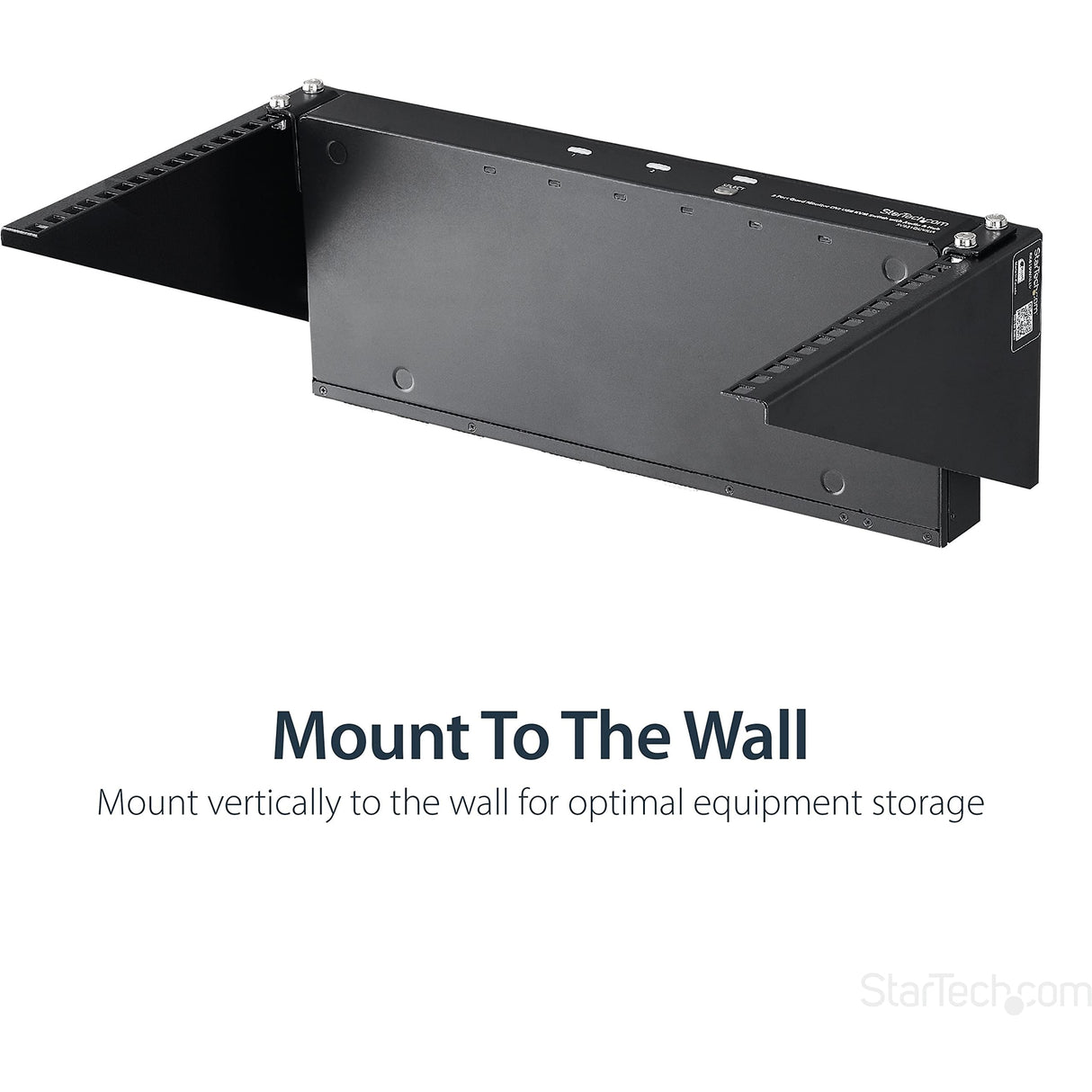 StarTech.com Rack de Pared Soporte Panel de Conexiones 6U - Rack de Pared 6U 19 pulgadas - Acero - Soporte Rack de Servidores, Montaje en Pared Vertical - para Equipos de Red y Datos (RK619WALLV)