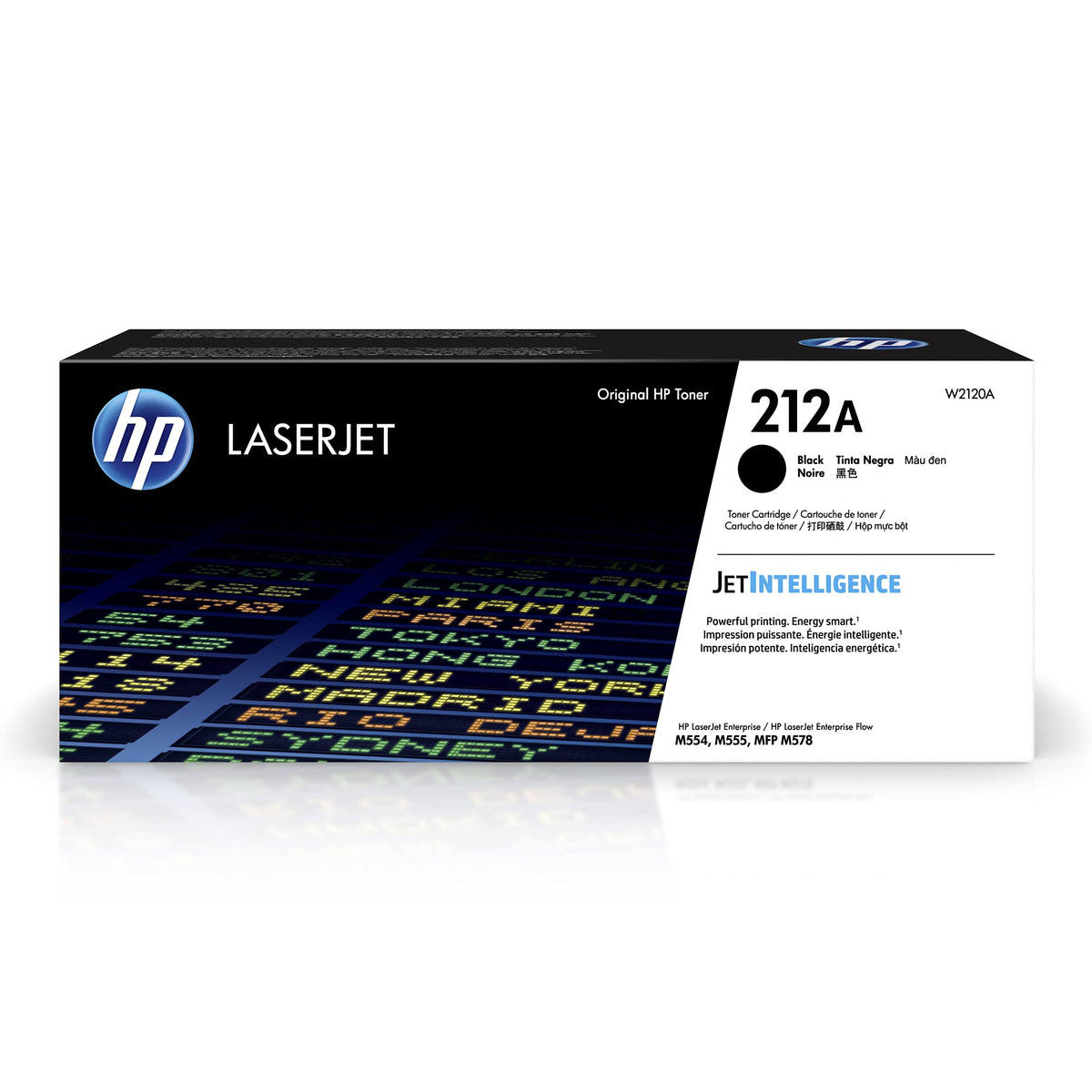 HP 212A W2120A, Negro, Cartucho Tóner Original, de 5.500 páginas, para impresoras HP Color LaserJet Enterprise serie M554, M555 y M578
