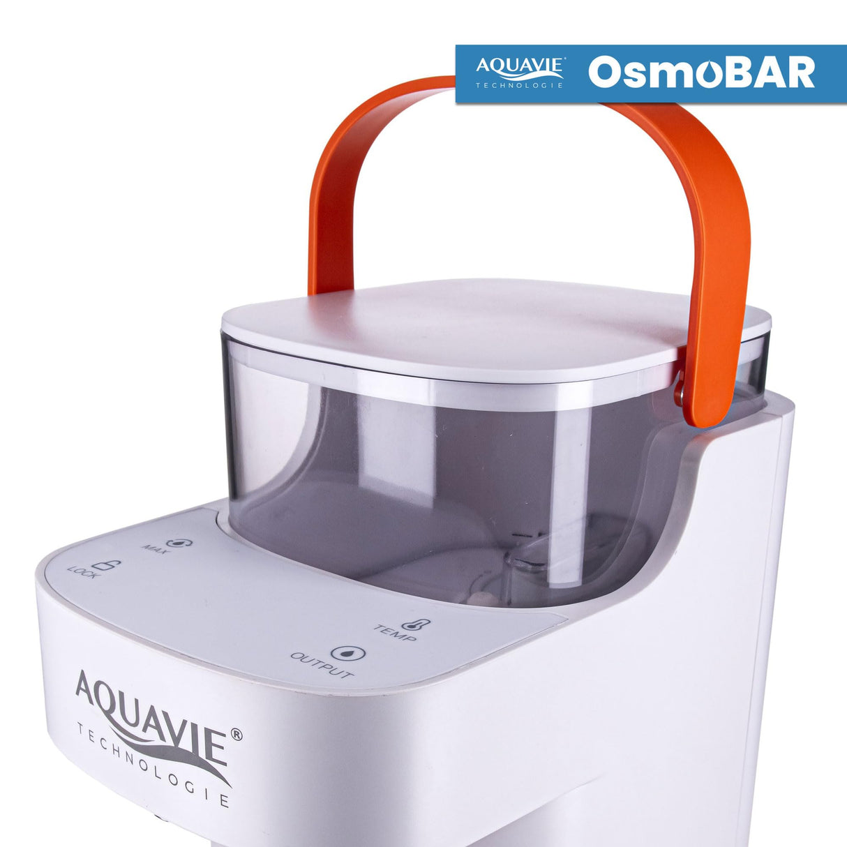 Aquavie Technology - OsmoBAR - Fuente de Agua purificada por ultrafiltración - Dispensador instantáneo de Agua templada y Caliente - Depósito de 1,1 L