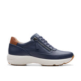 Clarks Tivoli Zip, Zapatos de Cordones Unisex Adulto, Navy Leather, 41 EU