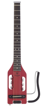 Traveler Guitar Guitarra acústica y eléctrica ultraligera, rojo vintage (ULA VRDM)