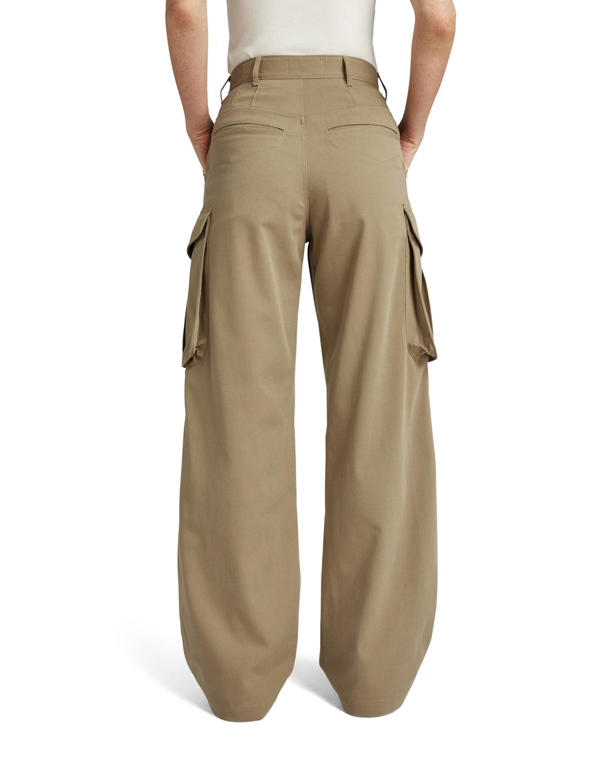 G-STAR para Mujer High Waist Cargo Pants, Beige (Safari D24401-d401-b444), 27W / 30L