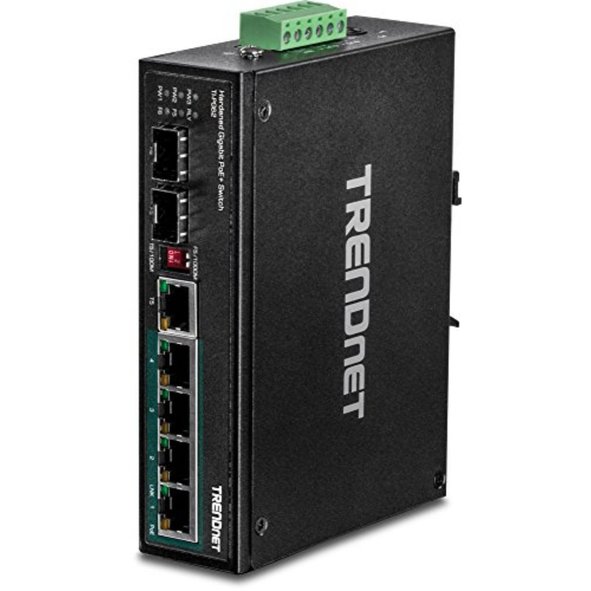 TRENDnet, TI-PG62, Switch DIN-Rail PoE+ Gigabit Industrial de 7 Puertos