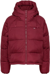 Tommy Jeans Cazadora Acolchada Mujer Cálida, Rojo (Deep Rouge), XXS
