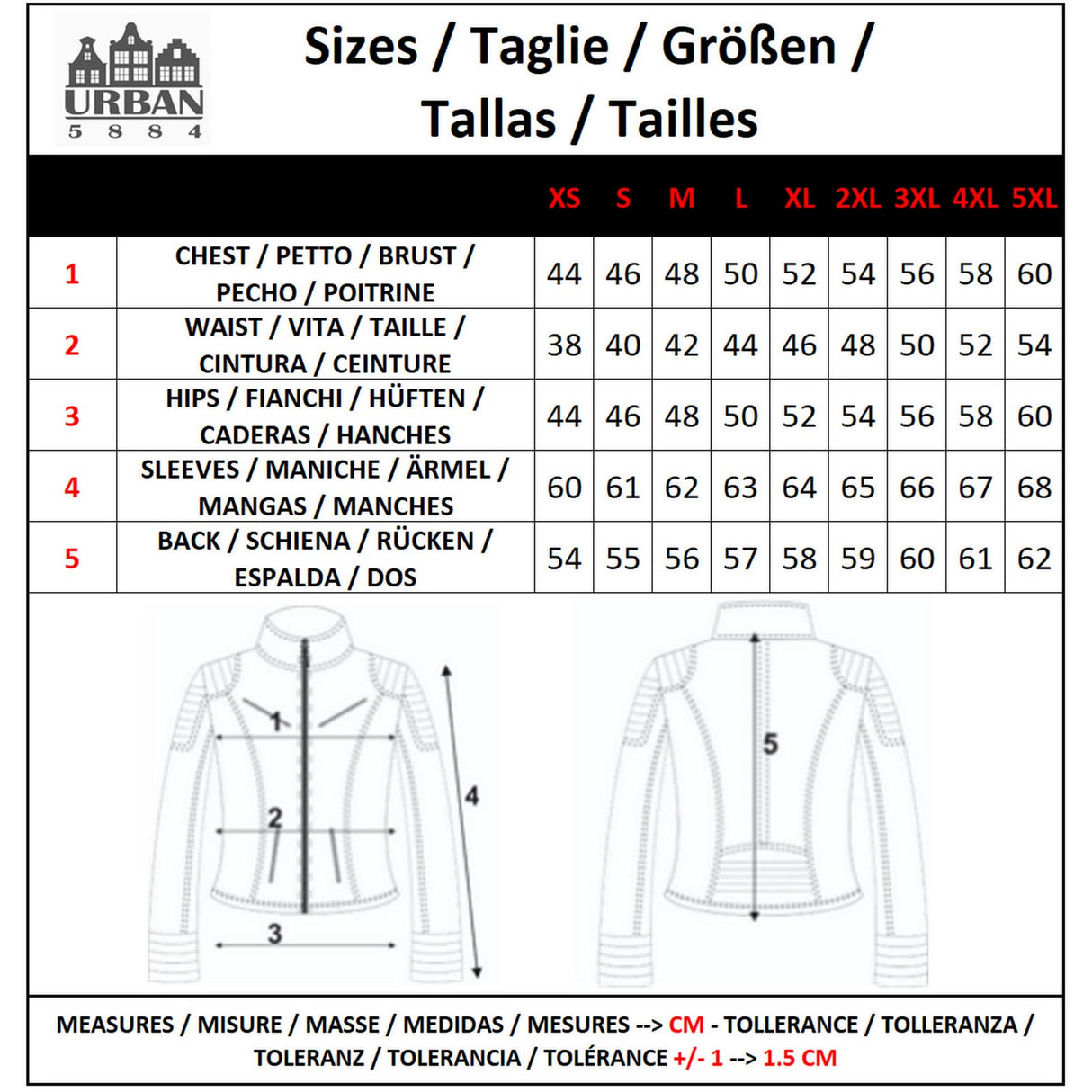 URBAN 5884 Chaqueta de Cuero para Mujer, Chaqueta de Auténtica Piel de Cordero, Corta y Ajustada, Cuero Liso y Suave, Negro, L